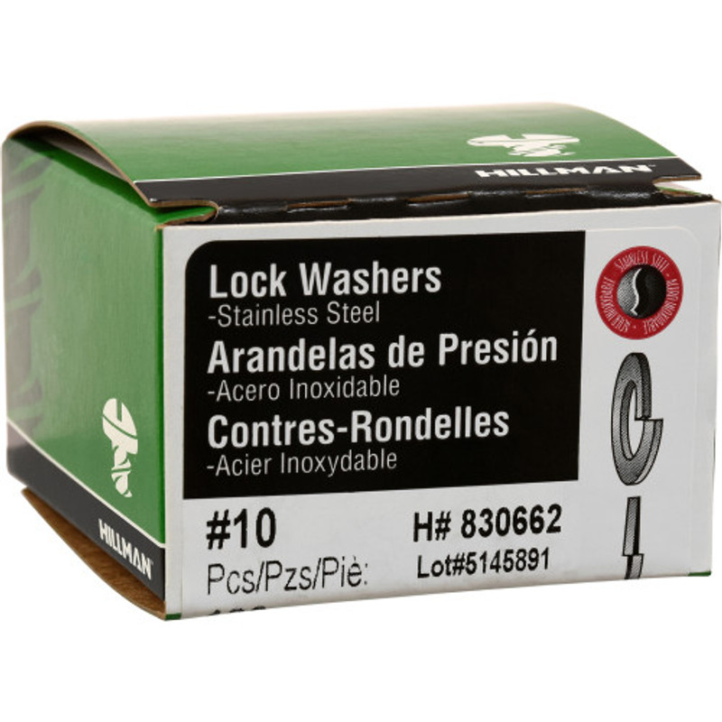 18-8 Stainless Steel #10 Split Lock Washer