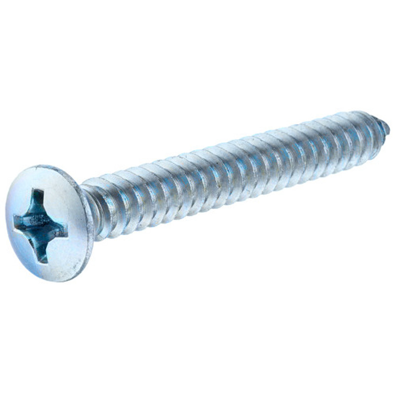 Zinc Oval Head Phillips Sheet Metal Screws