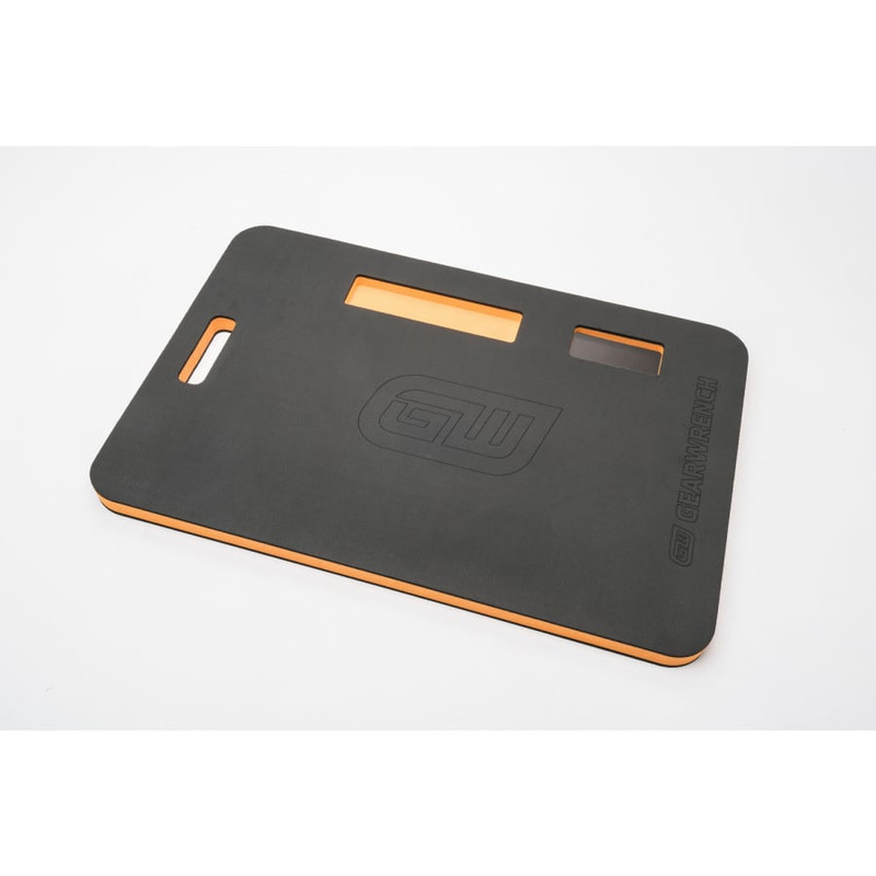 Kneeling Pads, 24 inch x 16 inch, EVA Foam, Black/Orange