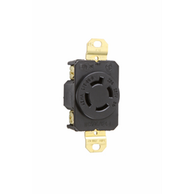 20 Amp NEMA L1520 Single Receptacle