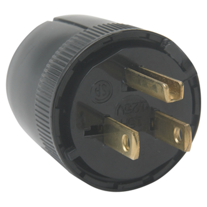 Medium-Duty Dead Front Plug, Black