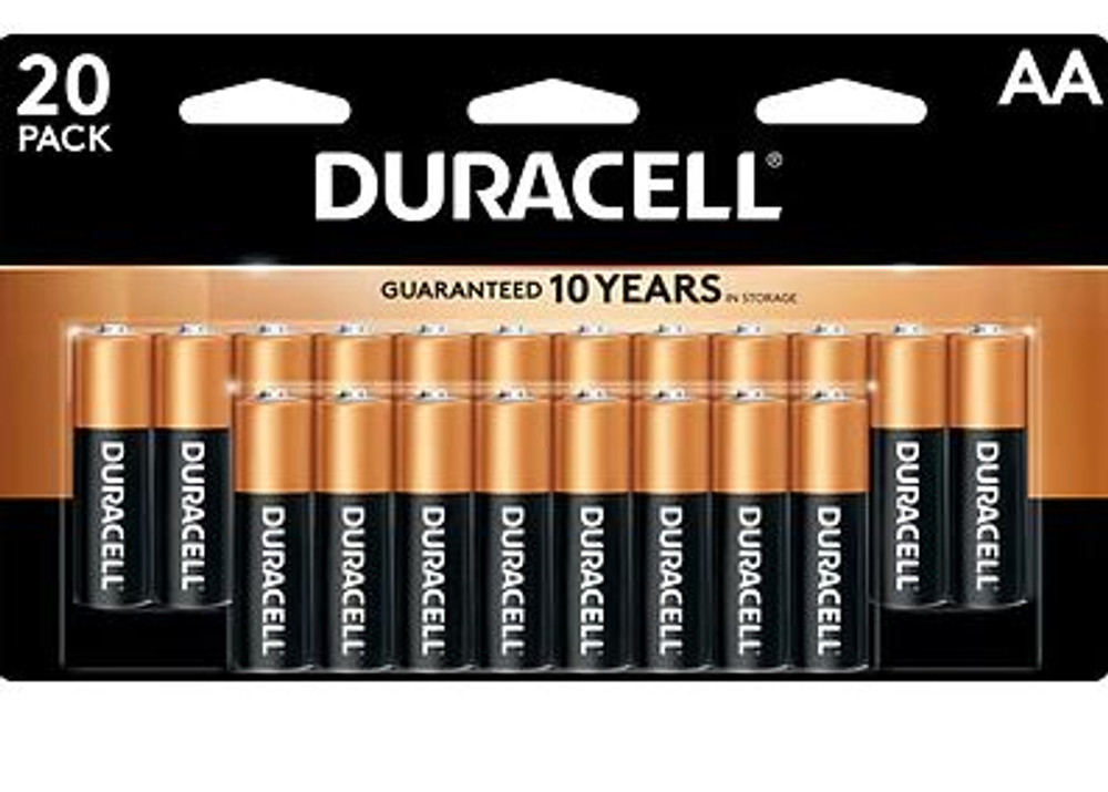 BATTERY ALKALINE AA 20 PACK DURACELL