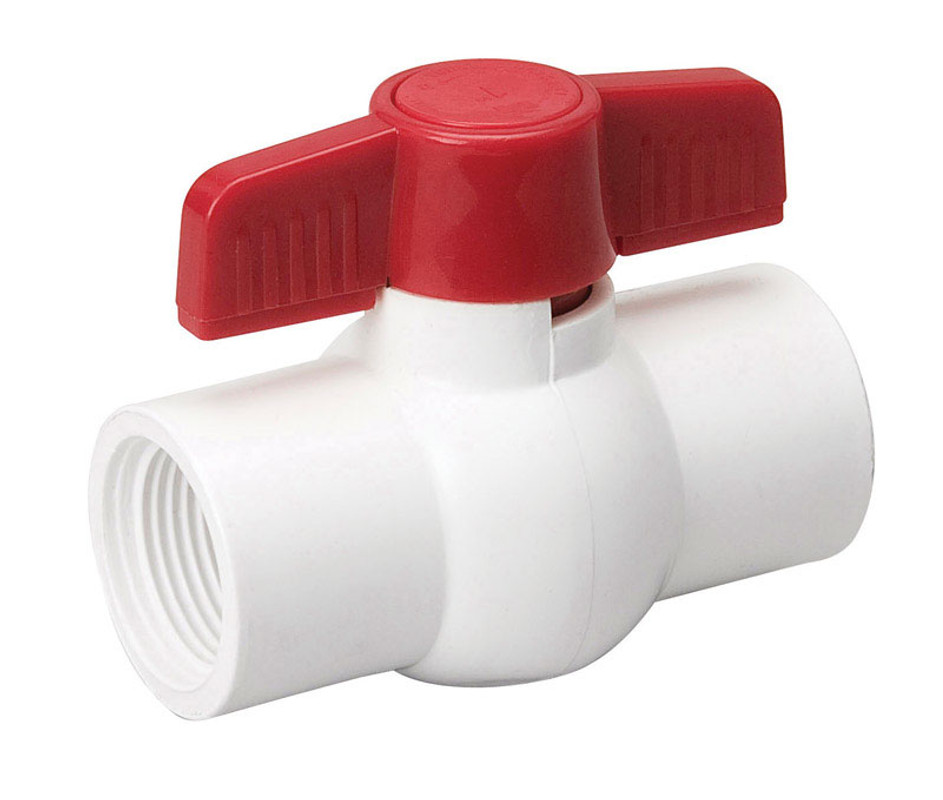 1/2 inch PVC Threaded Ball Valve Full Port