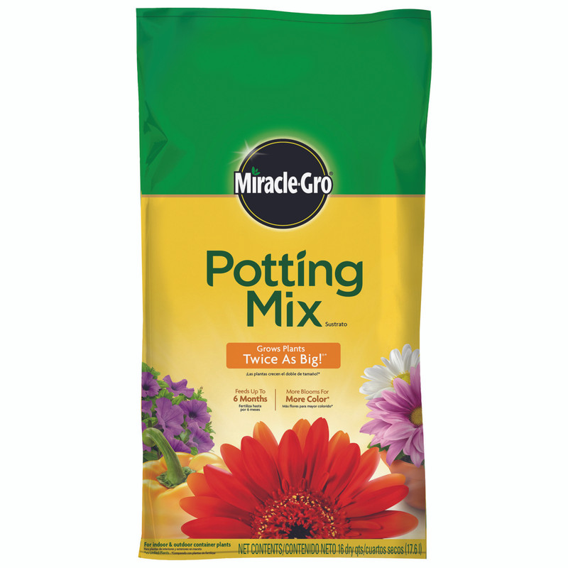 POTTING MIX WITH FERTILIZER 16 QUART