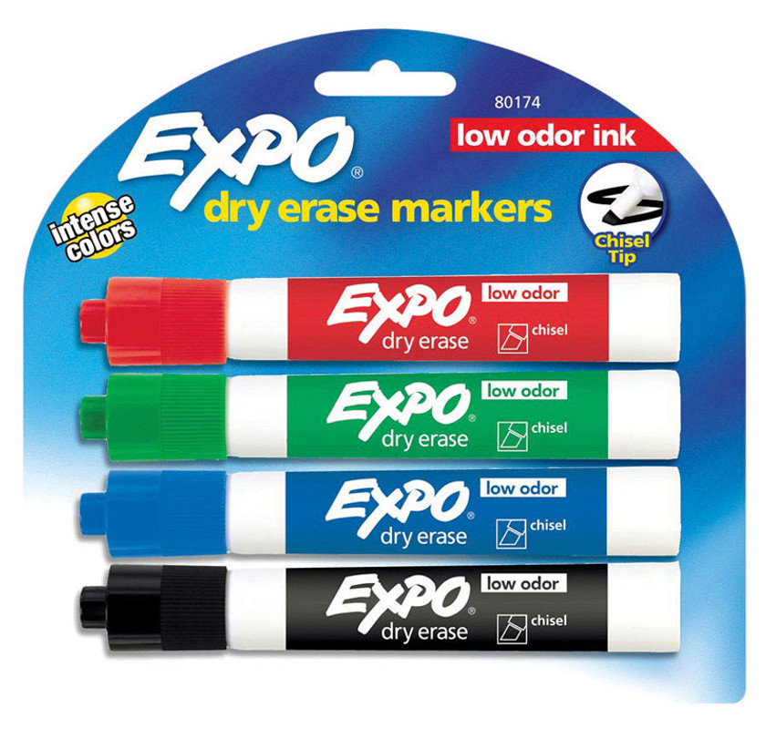 MARKER DRY ERASE 4 COUNT