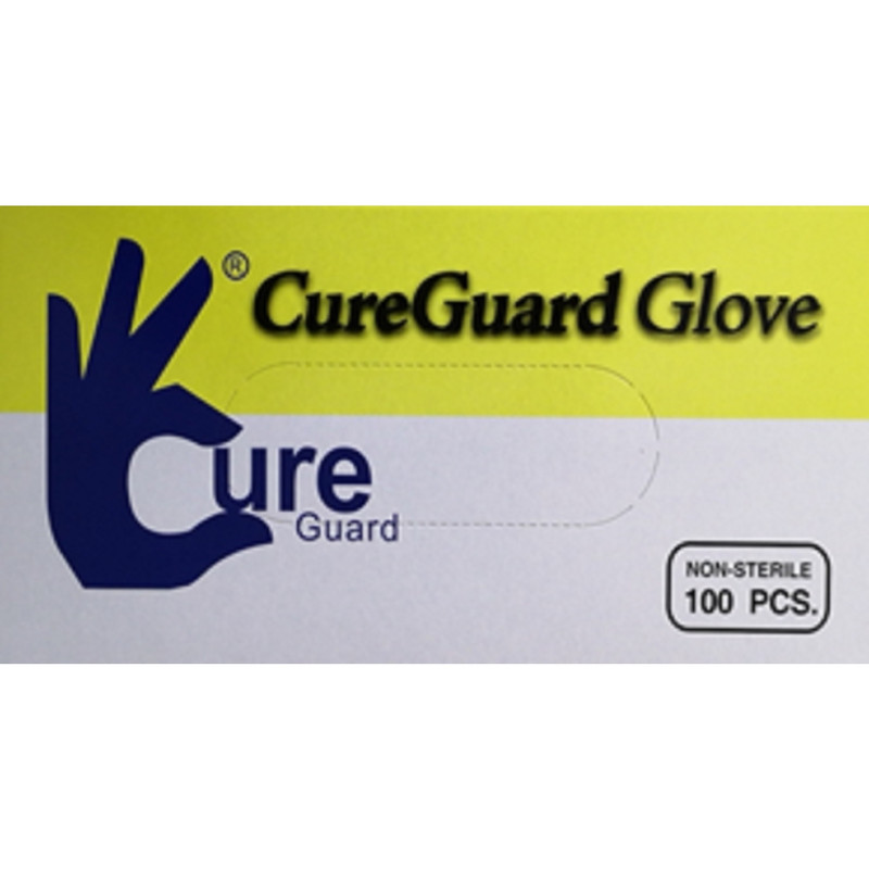 Basic Vinyl Disposable Exam Gloves Large Clear Powder Free 100 pack