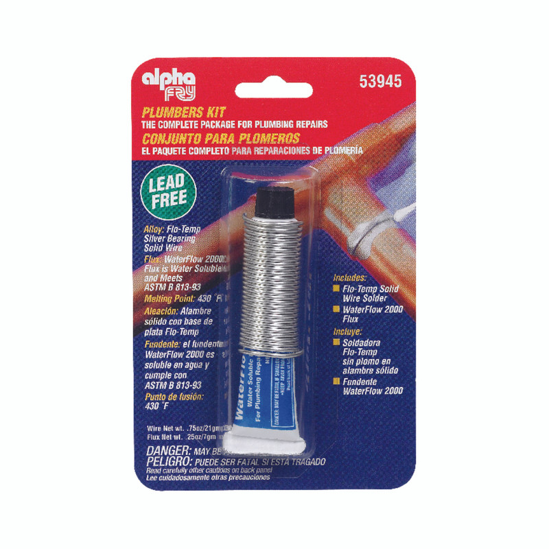 Alpha Fry 0.75 ounce Lead-Free Plumbers Kit 0.062 inch Diameter Silver-Bearing Alloy 1 piece