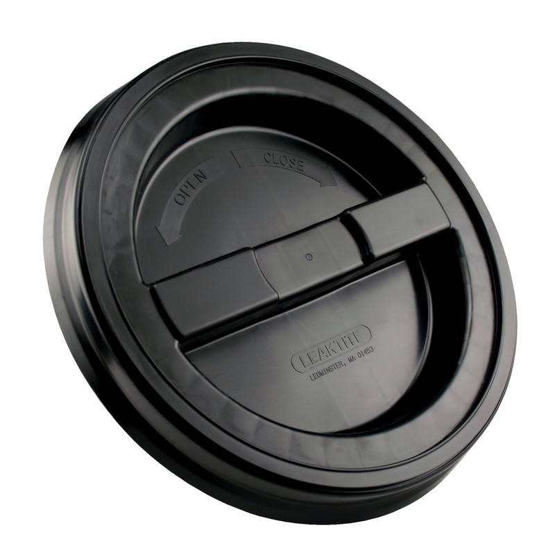 Leaktite Black 3 and 5 gallon Plastic Screw Bucket Lid