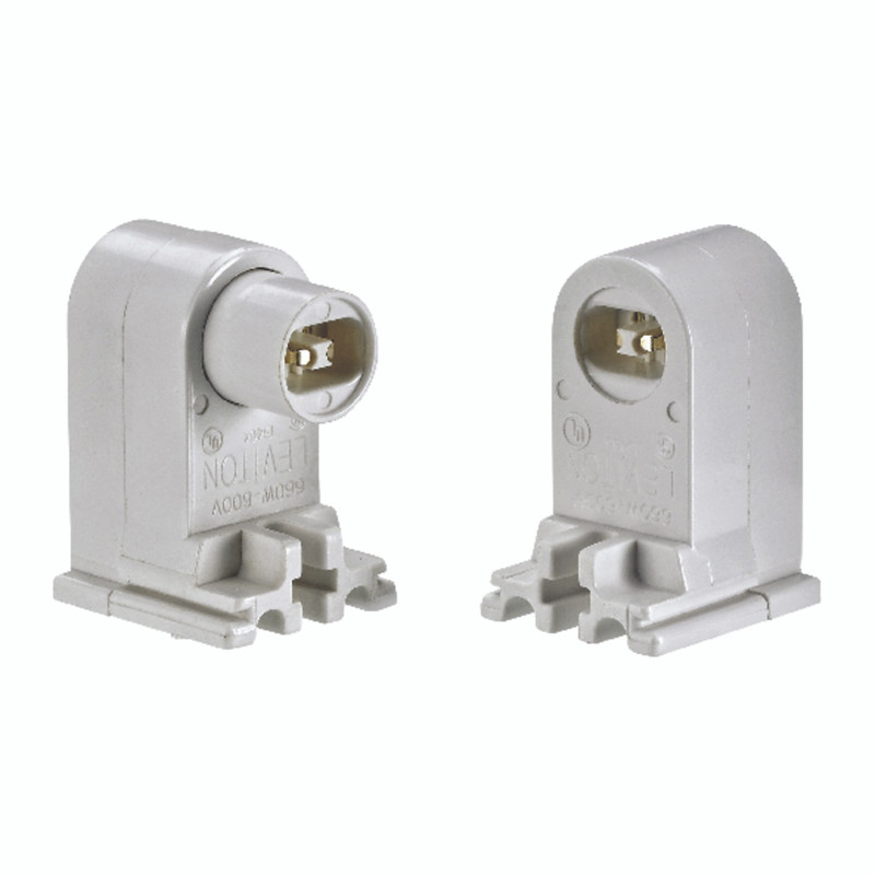 FLUORESCENT LAMP HOLDER RECTANGULAR WHITE