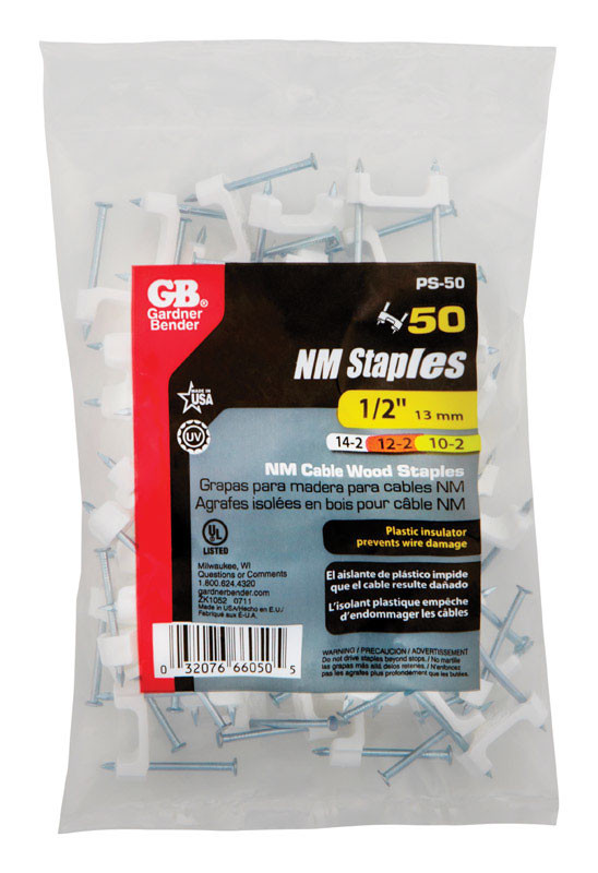 STAPLE NM PLASTIC 1/2 BAG 50