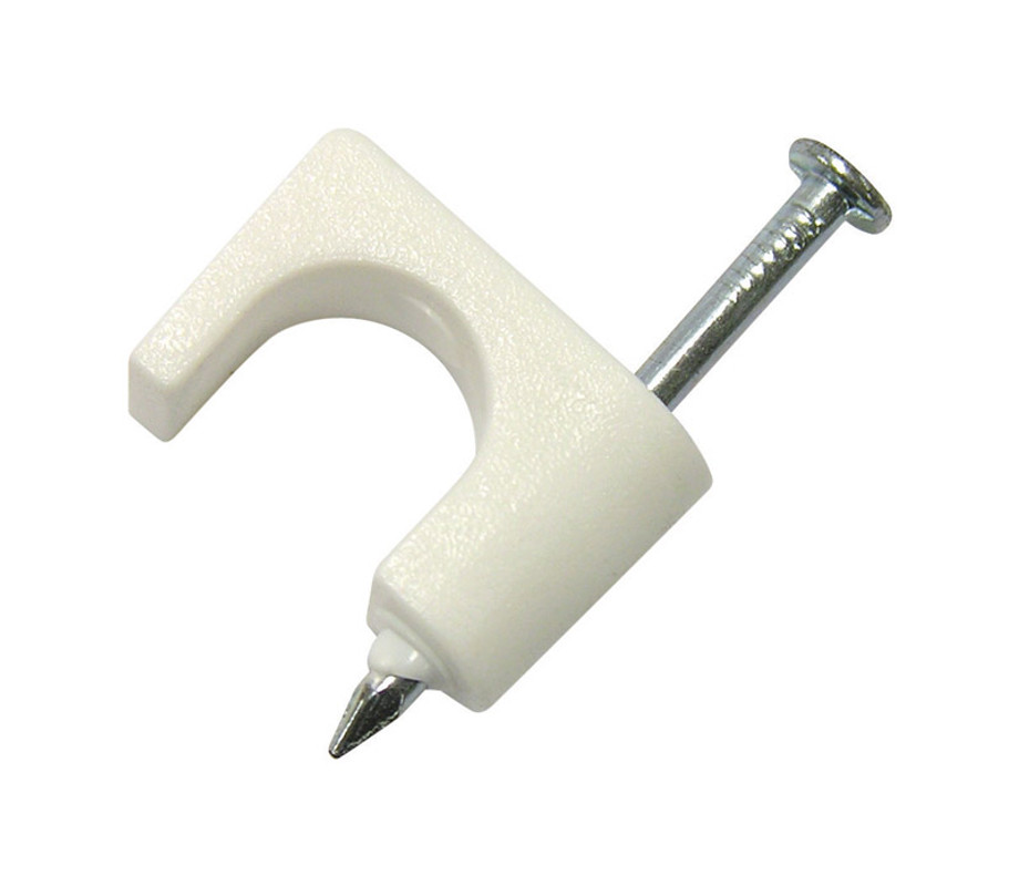 STAPLE COAXIAL WHITE 1/4