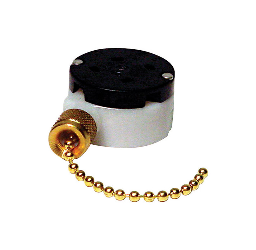 PULL SWITCH BRASS 3 SPEED