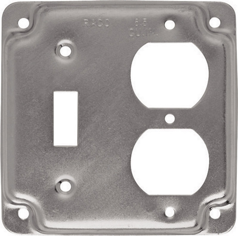 COVER SQUARE BOX 1 TOGGLE 1 DUPLEX