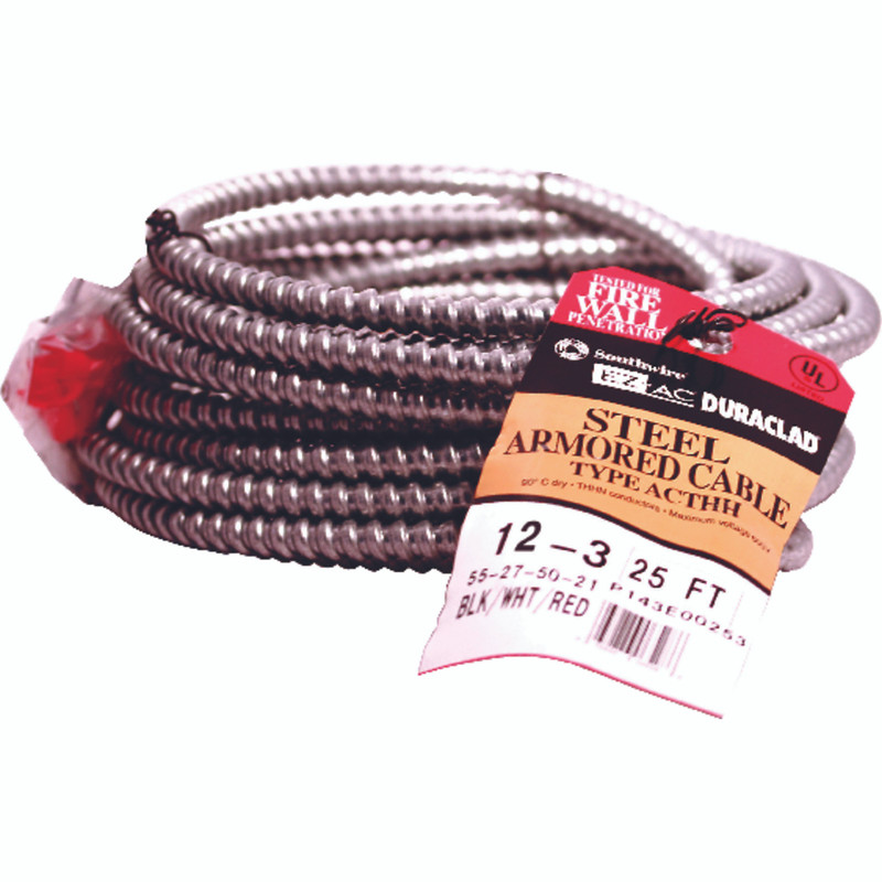 CABLE AC 12-3 STEEL 25 FOOT