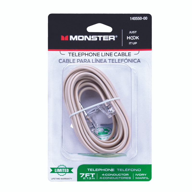 CORD PHONE LINE 7 FOOT IVORY