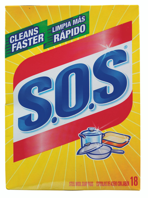 SOS SCRUBBER PADS 18 PACK