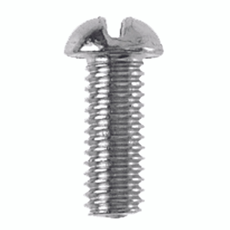 Danco No. 10-32 x 1/2 in. L Slotted Round Head Brass Bibb Screw 1 pk