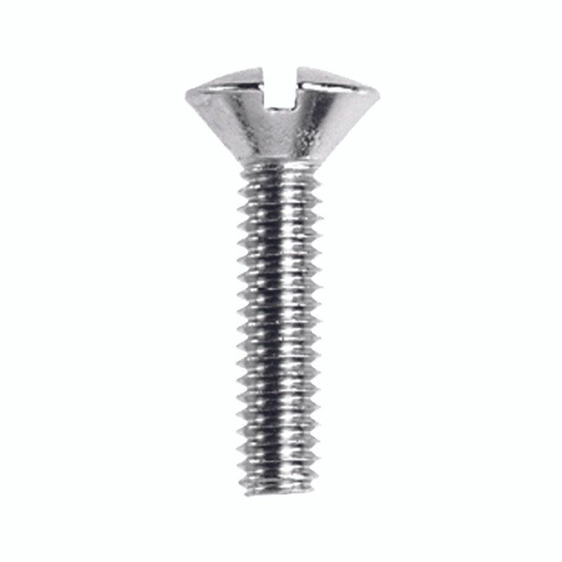 Danco No. 8-32 x 3/4 in. L Slotted Oval Head Brass Faucet Handle Screw 1 pk