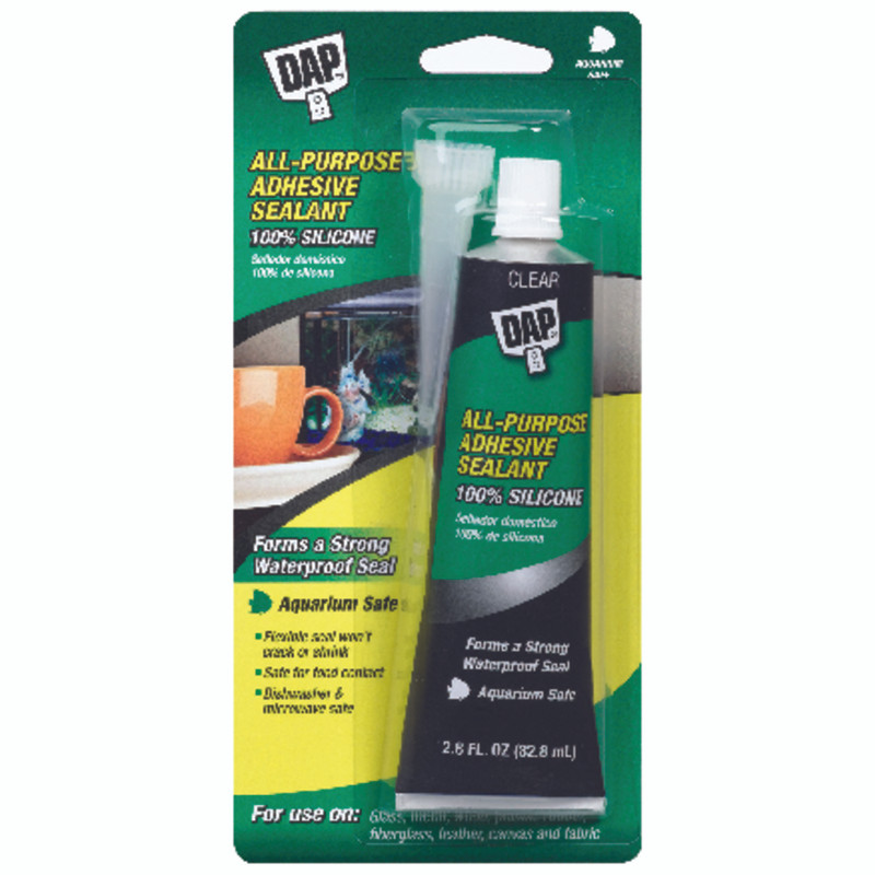 DAP Aquarium Clear Silicone Rubber Sealant 2.8 oz.