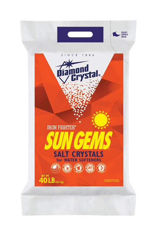 Diamond Crystal Sun Gems Water Softener Salt Crystal 40 lb.