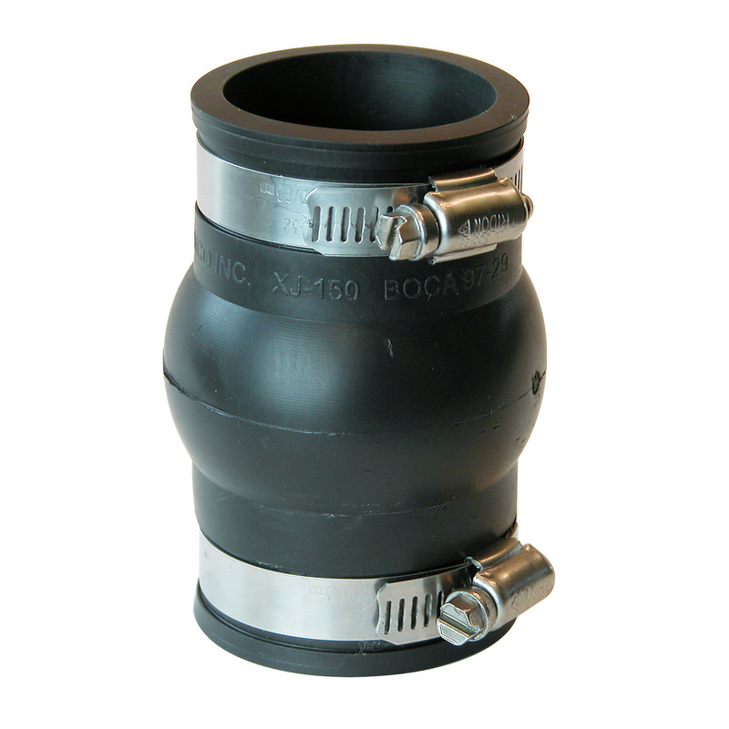 Fernco Schedule 40 1-1/2 in. Hub x 1-1/2 in. Dia. Hub PVC Expansion Coupling