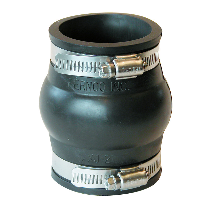 Fernco Schedule 40 2 in. Hub x 2 in. Dia. Hub PVC Expansion Coupling