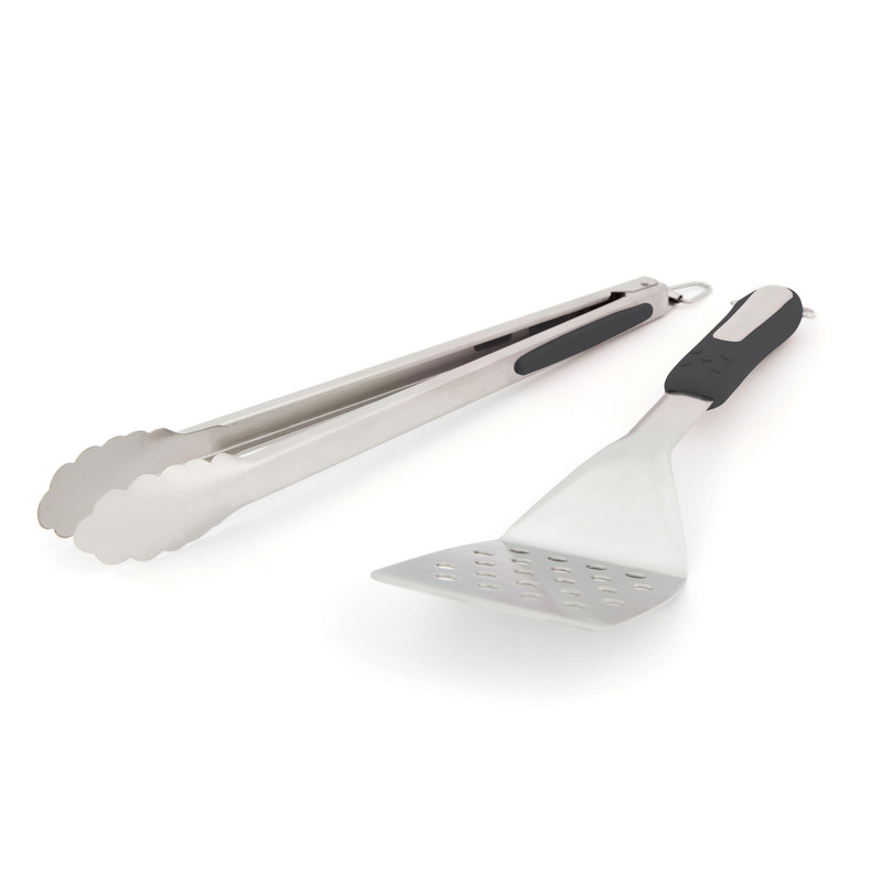 Grill Mark Stainless Steel Black/Silver Grill Tool Set 2 pc.