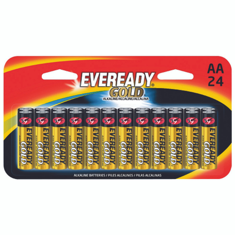 BATTERY EVER GOLD AA 24 PACK