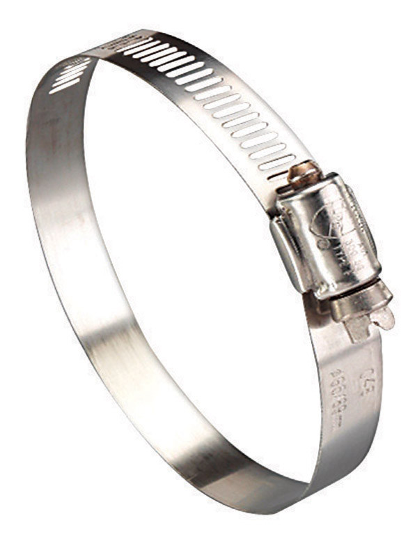 Ideal Hy Gear 1-1/4 in. to 3-1/4 in. SAE 44 Silver Hose Clamp Stainless Steel Band