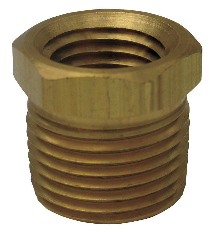 JMF 3/8 in. MPT x 1/8 in. Dia. FPT Brass Hex Bushing