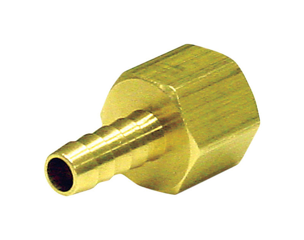 JMF Brass 1/8 in. Dia. x 1/4 in. Dia. Adapter Yellow 1 pk