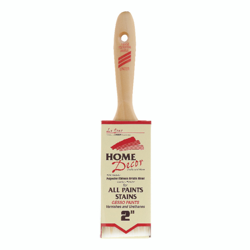 Linzer Home Decor 2 in. W Flat Paint Brush