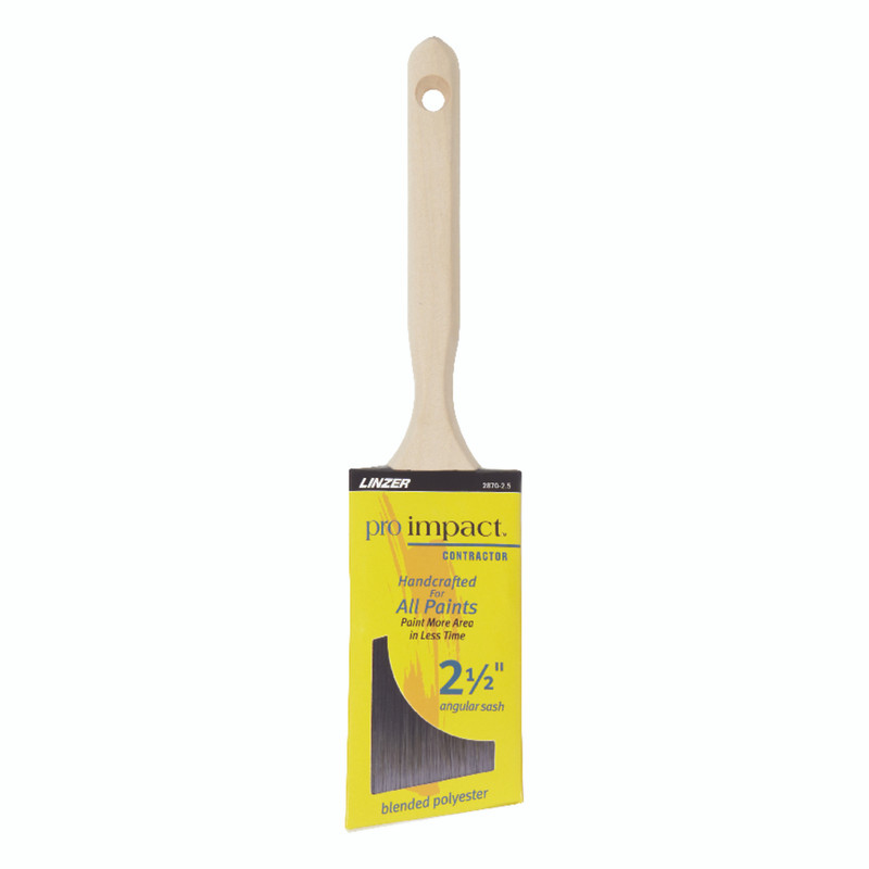 Linzer Pro Impact 2 1/2 in. W Angle Trim Paint Brush