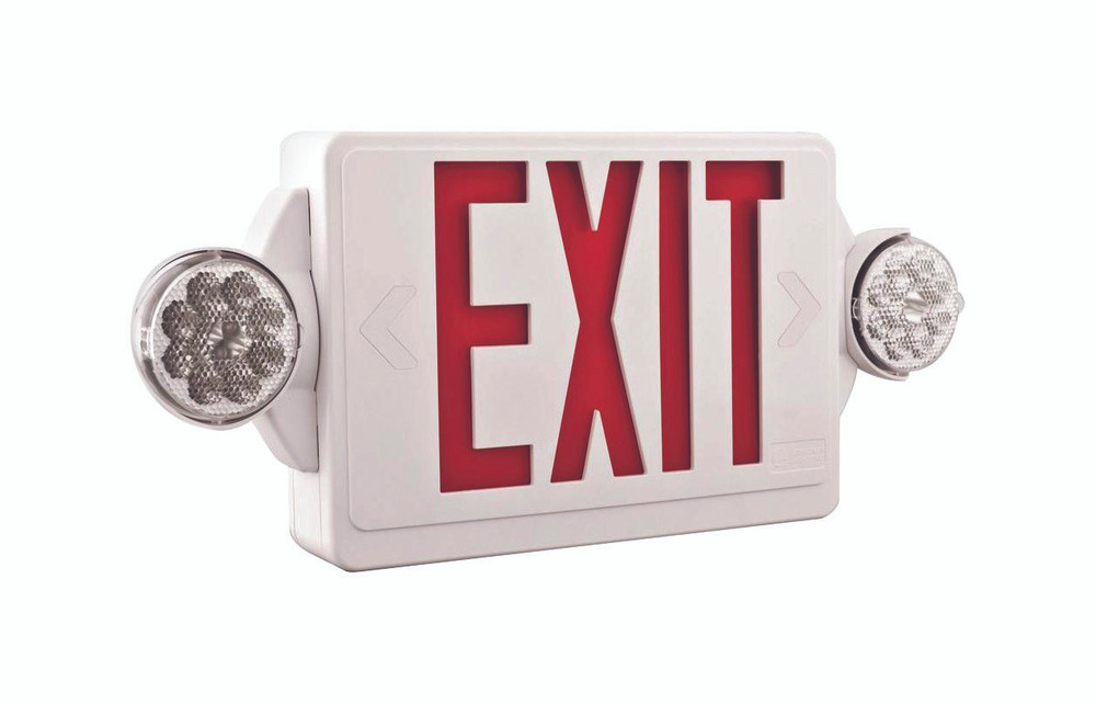 LED EXIT UNIT COMBO RED