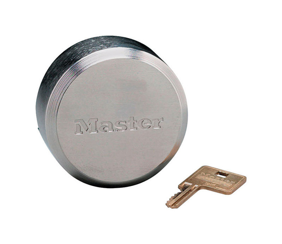 Master Lock ProSeries 2.875 in. W Die-Cast Zinc Pin Tumbler Shackleless Disc Padlock 1 pk