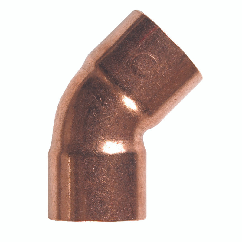 Mueller Streamline 1/2 in. Sweat x 1/2 in. Dia. Sweat Copper 45 Degree Elbow