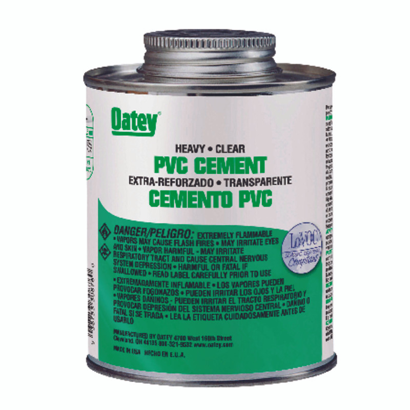 Oatey Heavy Duty Clear Cement For PVC 32 oz.