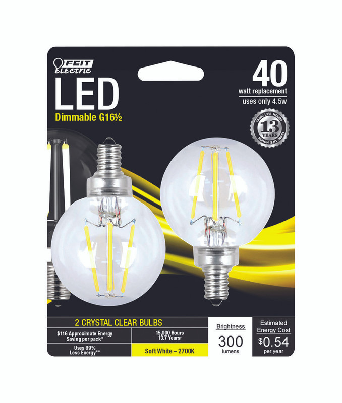 LED FEIT G16.5 40 WATT EQUALIZER SOFT WHITE