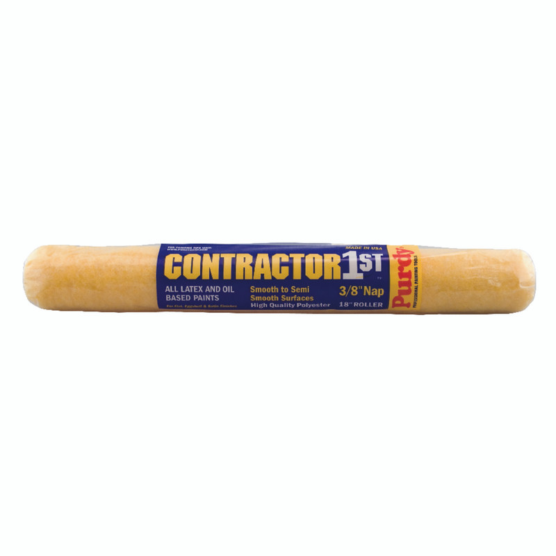 Purdy Contractor 1st Polyester 3/8 in. x 18 in. W Paint Roller Cover 1 pk