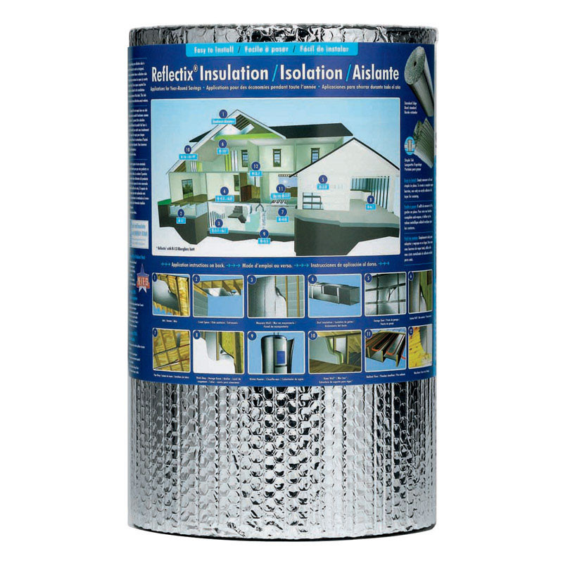 Reflectix 16 in. W x 25 L R-3.7 to R 21 Reflective Radiant Barrier Insulation Roll 33 sq. ft.