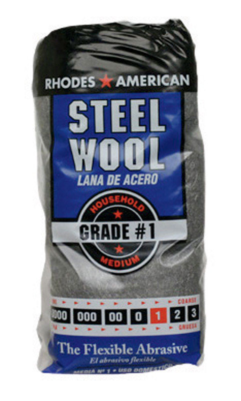 Rhodes American 1 Grade Medium Steel Wool Pad 12 pk