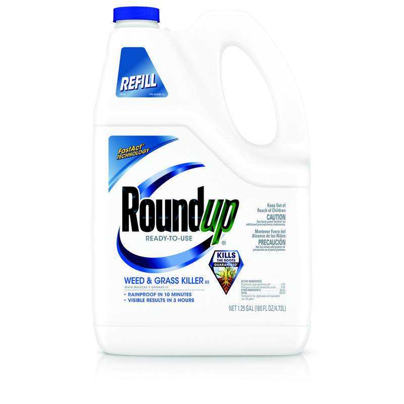 Roundup Refill Weed and Grass Killer RTU Liquid 1.25 gal.