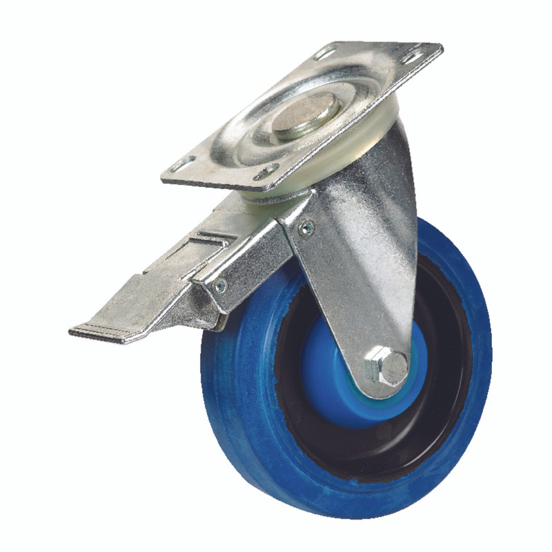 Shepherd 4 in. Dia. Swivel Rubber Caster 265 lb. 1 pk