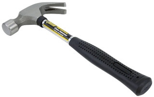 Steel Grip 16 oz. Smooth Face Claw Hammer Steel Handle