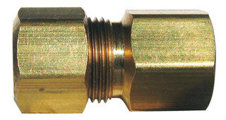 Ace 1/4 in. Compression x 1/4 in. Dia. Compression Brass Compression Connector