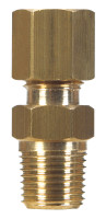 Ace 1/8 in. Compression x 1/4 in. Dia. Male Brass Connector