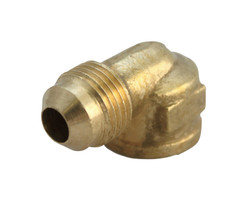 Ace 3/8 in. Flare x 3/8 in. Dia. FPT Brass 90 Degree Elbow