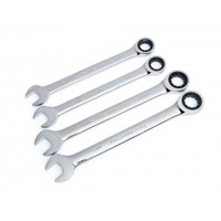 Wrench Set Ratcheting Combo Metric 12 Point 4 piece
