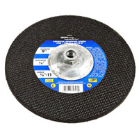 Grinding Wheel, Metal, Type 27, 9" x 1/4" x 5/8"-11