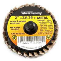 Quick Change Flap Disc, 2" x 36 Grit